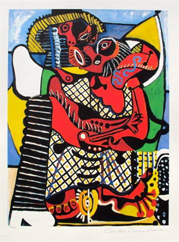 Pablo Picasso Estate Signed Giclee:"#53 The Embrace"