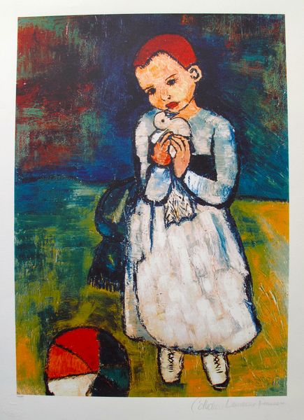Pablo Picasso Estate Signed Giclee:"#60 Child Holding A Dove"