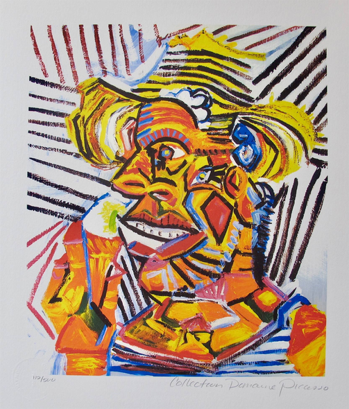 Pablo Picasso Estate Signed Limited Edition Giclee:"Man With Straw Hat"