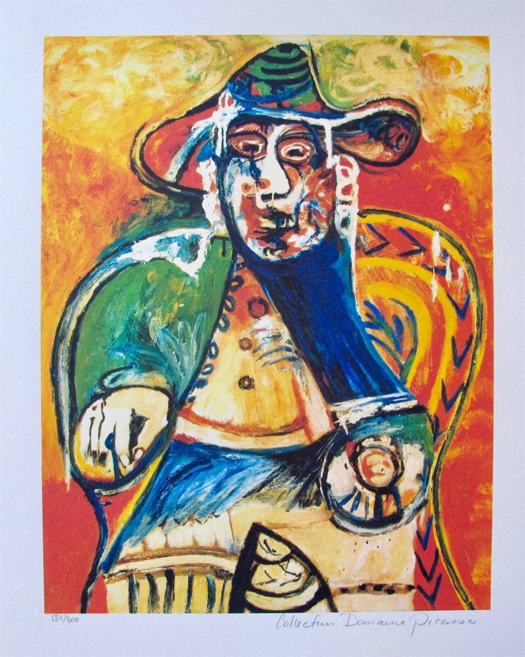 Pablo Picasso Estate Signed Limited Edition Giclee:"Seated Old Man"