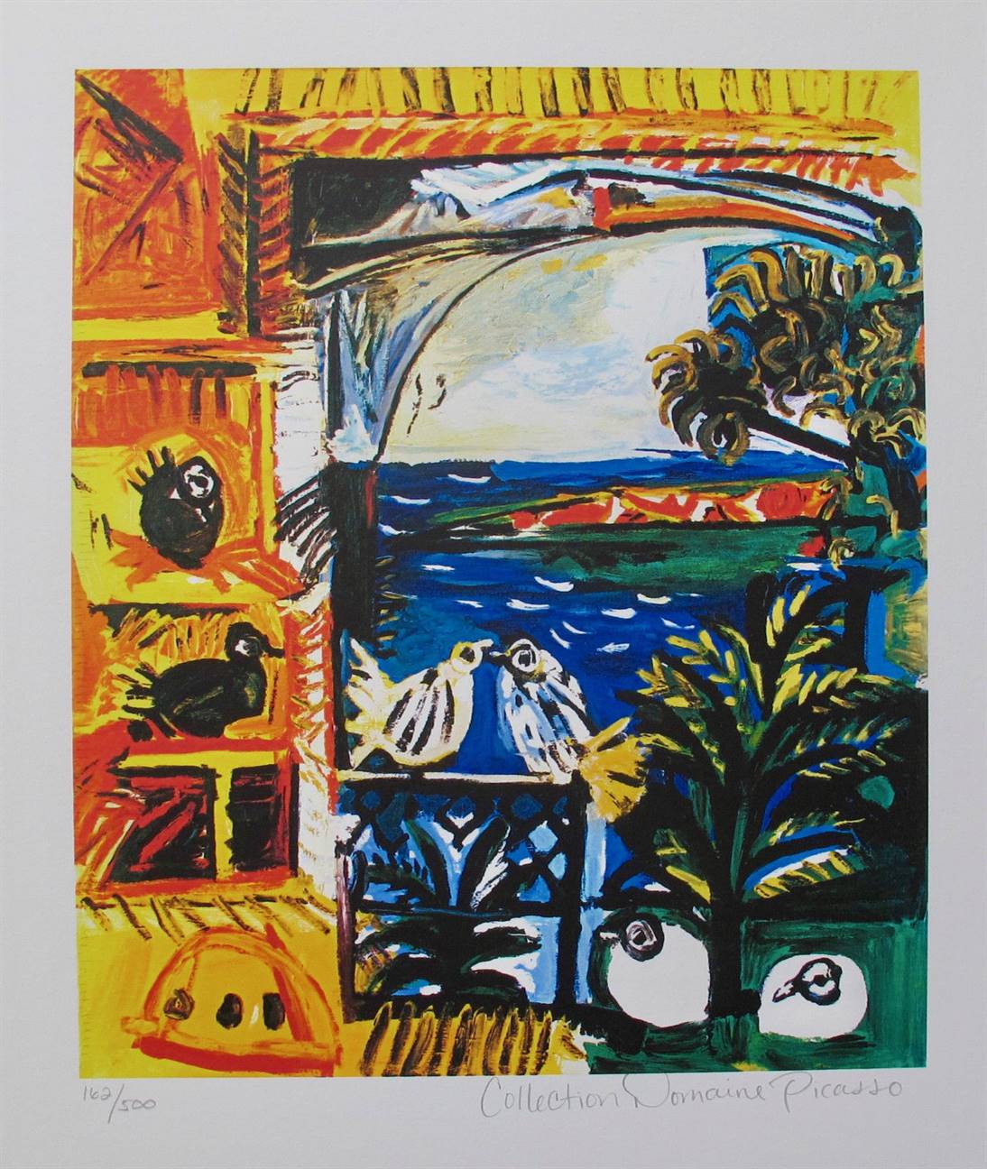 Pablo Picasso Estate Signed Limited Edition Giclee:"The Pigeons"