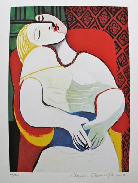 Pablo Picasso Estate Signed Limited Edition Small Giclee:"The Dream"