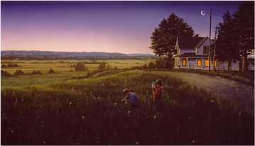 Paco Young Handsigned and Numbered Limited Edition Paper Artist Proof:"Fireflies"