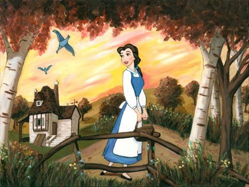 Paige O'Hara Signed and Numbered Gicl&eacute;e on Canvas: "Little Town"