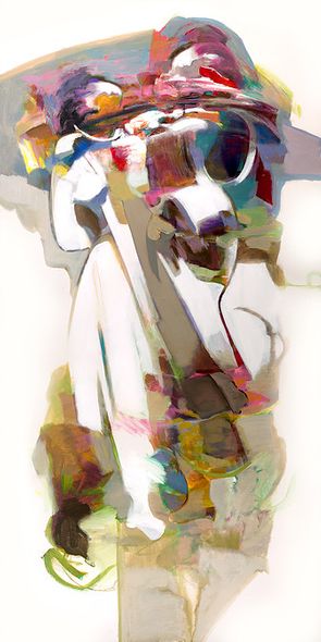 Hessam Abrishami 60x30 Limited Edition Canvas Giclee:"Fluid Moments"
