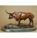 Pasqual Handcrafted Solid Bronze Sculpture:"Texas Longhorn"