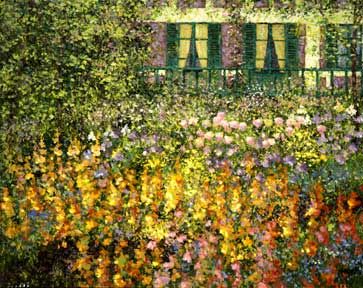 Patrick Antonelle Limited Edition Giclee on Canvas:"Monet's Garden 4"