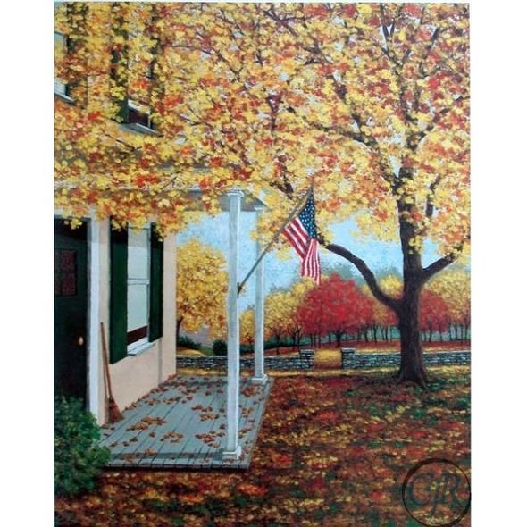 Patrick Antonelle Offset Lithograph on paper; Hand Signed and Numbered: "Autumn's Glory II"