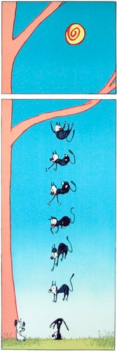 Patrick McDonnell Handsigned and Numbered Limited Edition Lithograph on Paper: "Head Over Heels"