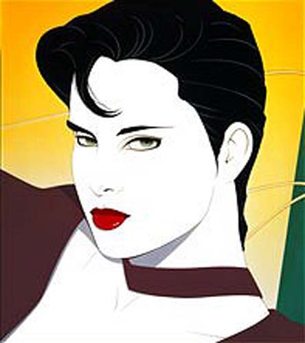 Patrick Nagel Limited Edition Serigraph on Paper: "Commemorative #11"