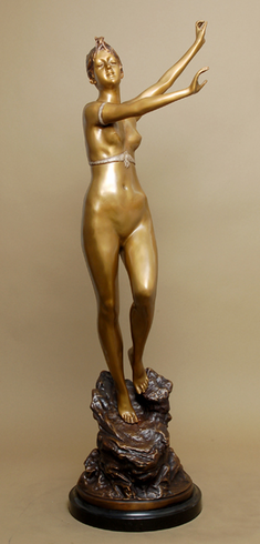 Paul Aichele Handcrafted Solid Bronze Sculpture:"Diane Nude" Paul Aichele Handcrafted Solid Bronze Sculpture:"Diane Nude"