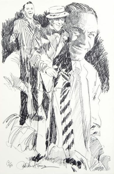 Paul Blaine Henrie (1932-1999) Limited Edition Lithograph on Paper: "Sinatra"