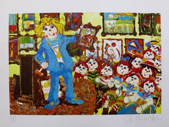 Paul Blaine Henrie (1932-1999) Limited Edition Printer Proof Print: "The Auctioneer"