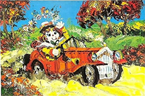 Paul Blaine Henrie Artist Signed Limited Edition Hand-pulled Serigraph Print: "Whee!"