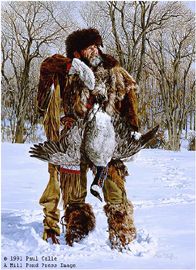 PAUL CALLE 12X9 Secondary Market Art: "HUNTER OF GEESE"
