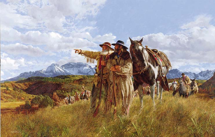 Paul Calle Handsigned & Numbered Limited Edition:"Beyond The Ridge"