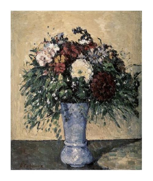 Paul Cezanne Fine Art Open Edition Gicl&eacute;e:"Bouquet in a Blue Vase"