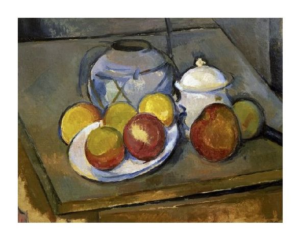Paul Cezanne Fine Art Open Edition Gicl&eacute;e:"Flawed Vase, Sugar Bowl and Apples"
