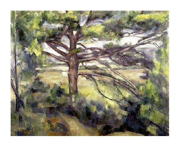 Paul Cezanne Fine Art Open Edition Giclée:"Great Pine and Red Earth"