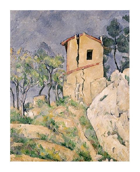 Paul Cezanne Fine Art Open Edition Giclée:"House with Cracked Wall"