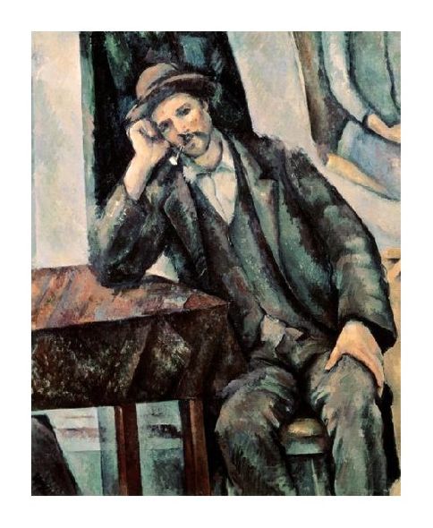 Paul Cezanne Fine Art Open Edition Gicl&eacute;e:"Man Smoking a Pipe"