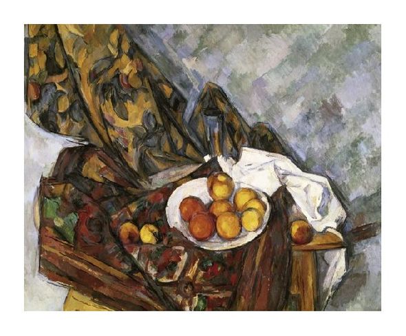 Paul Cezanne Fine Art Open Edition Gicl&eacute;e:"Still Life with Floral Curtain"