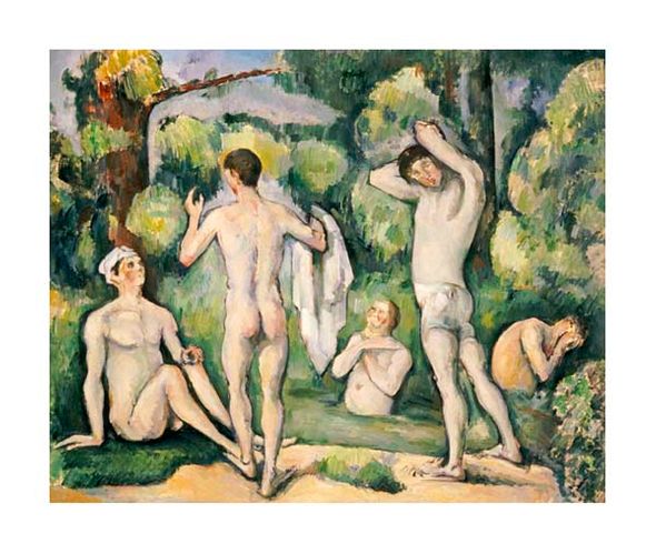 Paul Cezanne Fine Art Open Edition Gicl&eacute;e:"The Five Bathers"