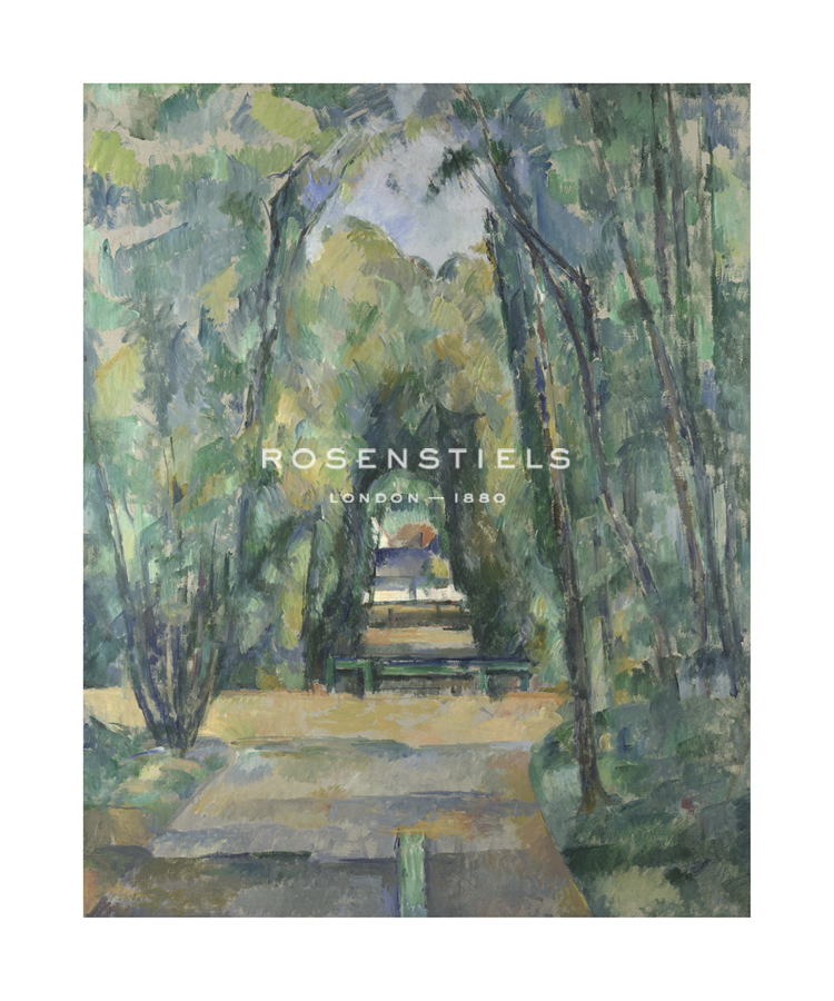 Paul Cezanne Hand Numbered Limited Edition Print on Paper :"Avenue at Chantilly"