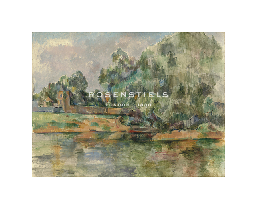 Paul Cezanne Hand Numbered Limited Edition Print on Paper :"Banks of the Seine at Médan, c.1885-1890"