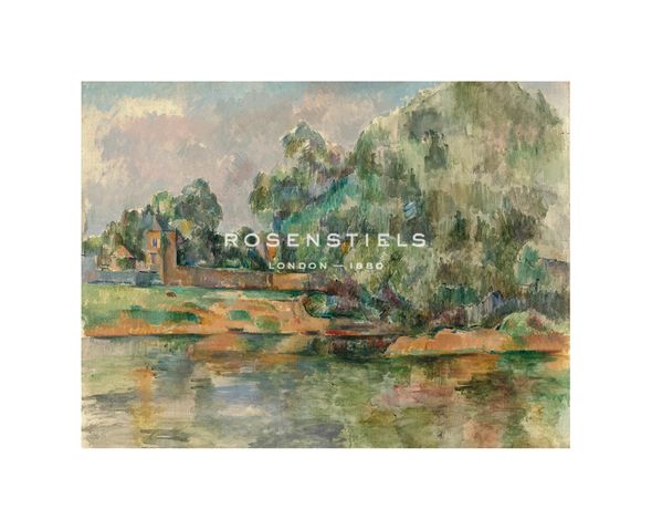 Paul Cezanne Hand Numbered Limited Edition Print on Paper :"Banks of the Seine at Médan, c.1885-1890"