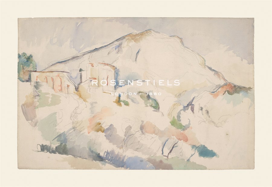 Paul Cezanne Hand Numbered Limited Edition Print on Paper :"Chateau Noir and Mont Sainte-Victoire"