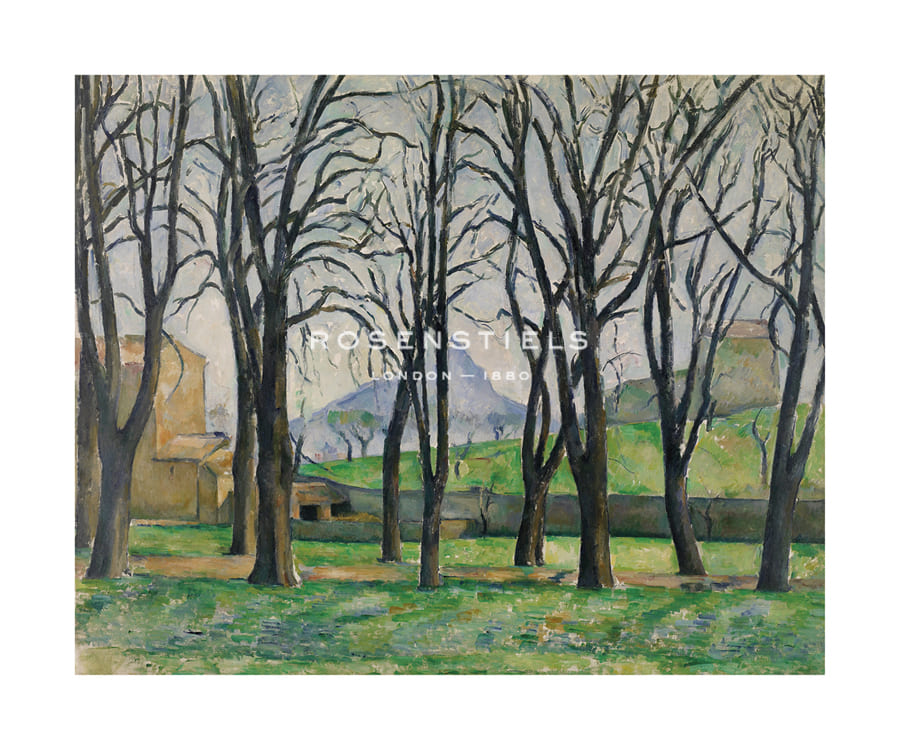 Paul Cezanne Hand Numbered Limited Edition Print on Paper :"Chestnut Trees at Jas de Bouffan, c.1885-1886"