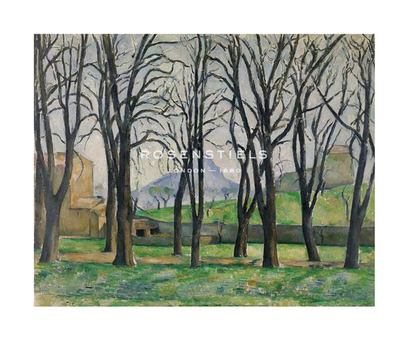 Paul Cezanne Hand Numbered Limited Edition Print on Paper :"Chestnut Trees at Jas de Bouffan, c.1885-1886"