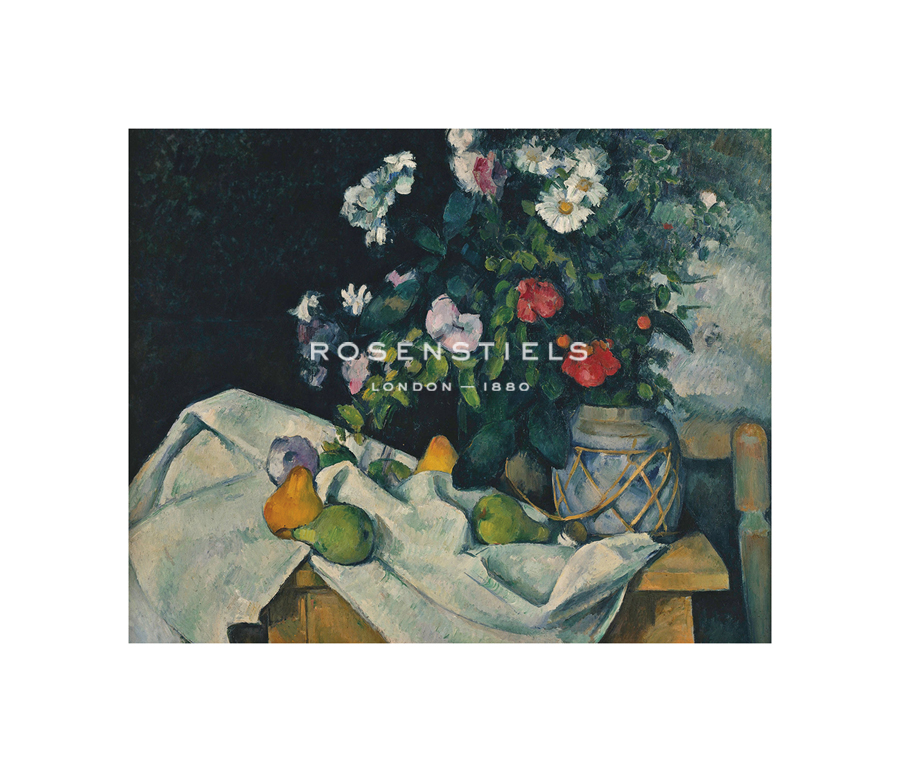 Paul Cezanne Hand Numbered Limited Edition Print on Paper :"Fleurs dans un Pot de Gingembre et Fruits"