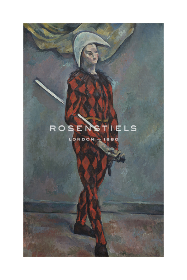 Paul Cezanne Hand Numbered Limited Edition Print on Paper :"Harlequin, 1888-1890"