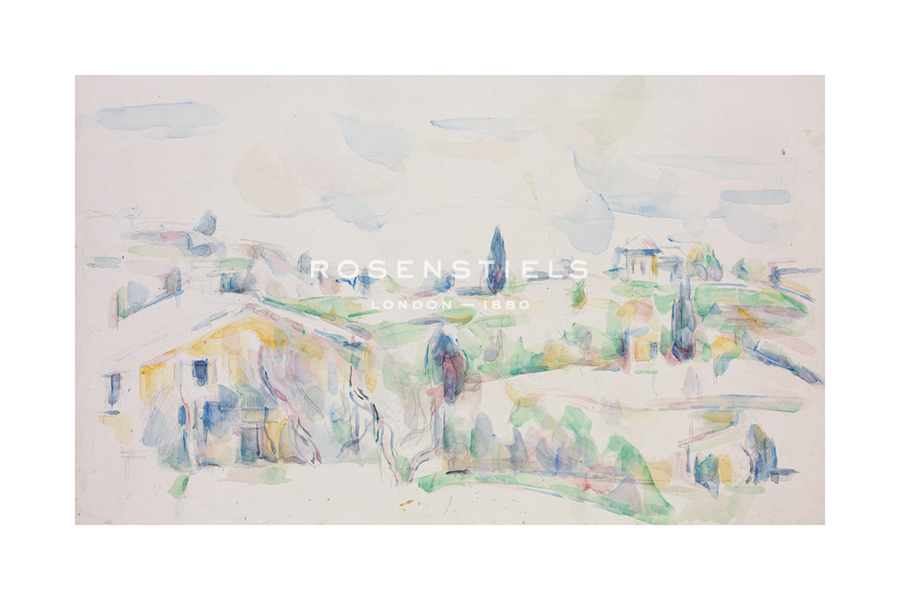 Paul Cezanne Hand Numbered Limited Edition Print on Paper :"Landscape in Provence, 1895-1900"