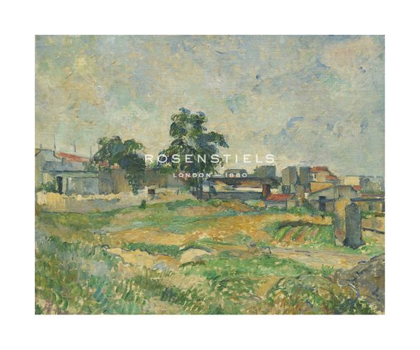 Paul Cezanne Hand Numbered Limited Edition Print on Paper :"Landscape near Paris, c.1876"