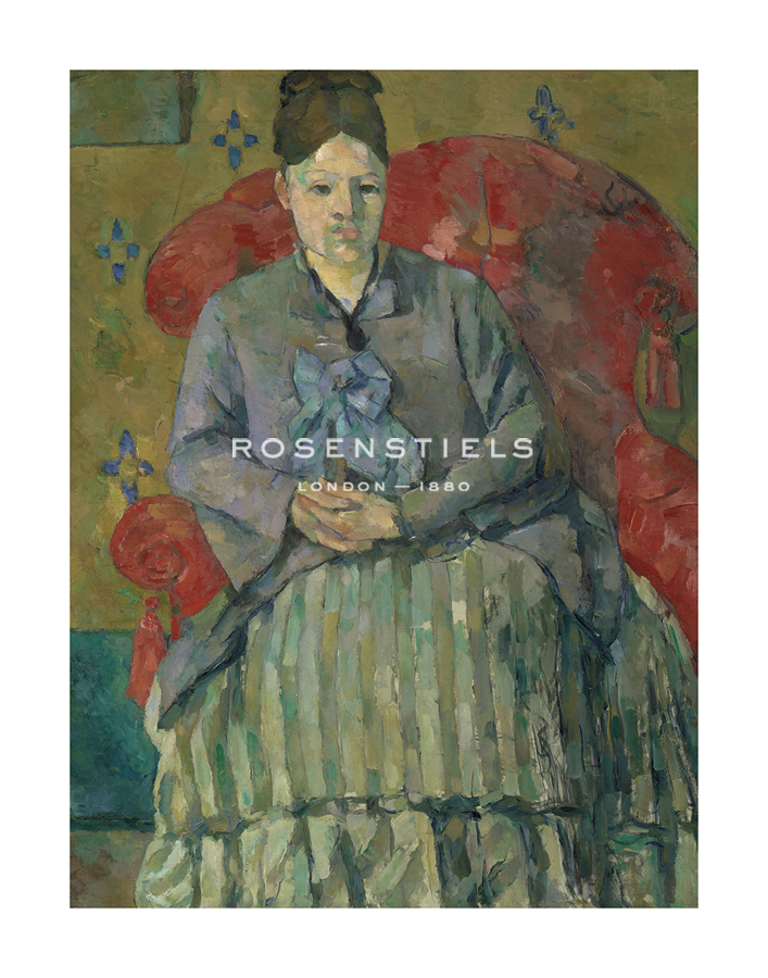 Paul Cezanne Hand Numbered Limited Edition Print on Paper :"Madame Cézanne in a Red Armchair, c.1877"