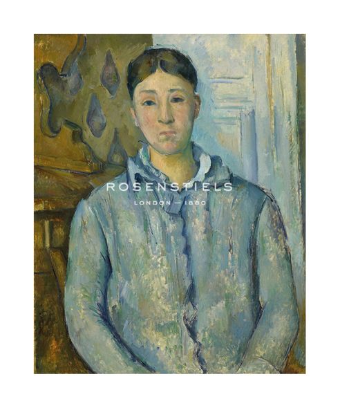 Paul Cezanne Hand Numbered Limited Edition Print on Paper :"Madame Czanne in Blue, 1885-87"