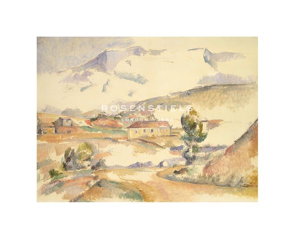 Paul Cezanne Hand Numbered Limited Edition Print on Paper :"Montagne Sainte-Victoire, from near Gardanne, c.1887"