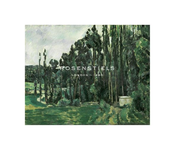 Paul Cezanne Hand Numbered Limited Edition Print on Paper :"Poplars, 1879-1880"
