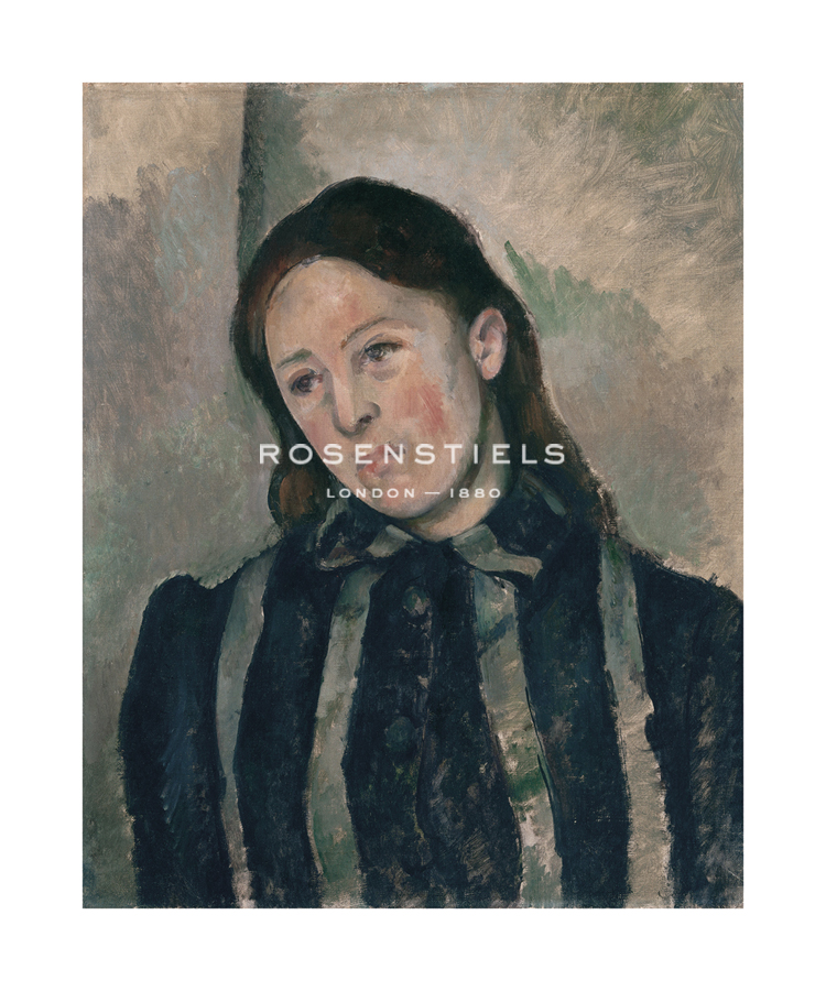 Paul Cezanne Hand Numbered Limited Edition Print on Paper :"Portrait of Madame Cézanne, 1885-1886"