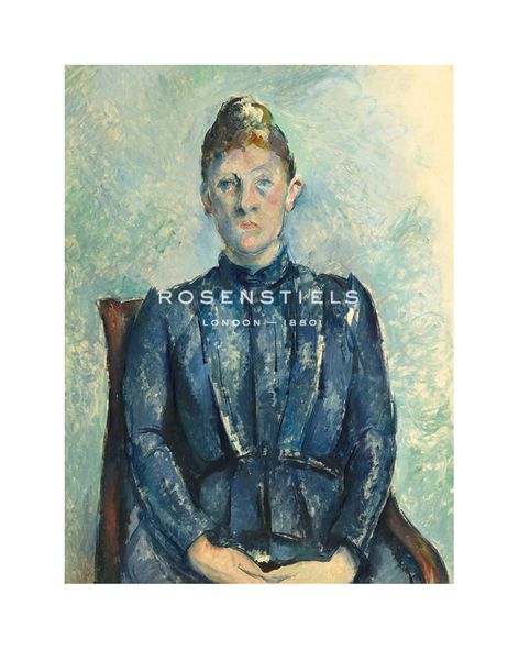 Paul Cezanne Hand Numbered Limited Edition Print on Paper :"Portrait of Madame Cézanne, c.1890"