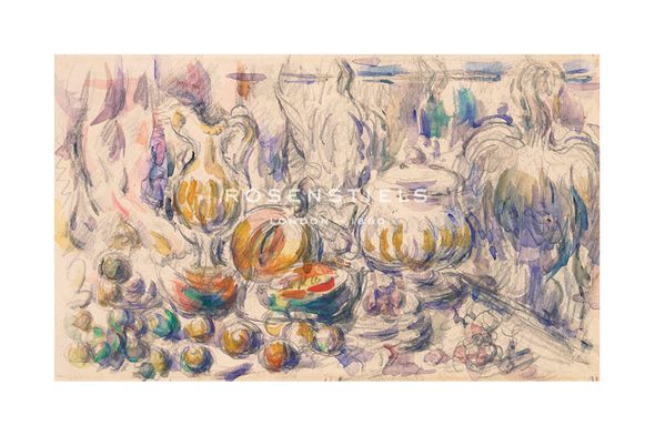 Paul Cezanne Hand Numbered Limited Edition Print on Paper :"Pot and Soup Tureen, 1888-1890"