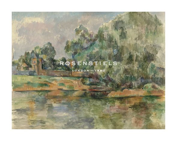 Paul Cezanne Hand Numbered Limited Edition Print on Paper :"Riverbank"