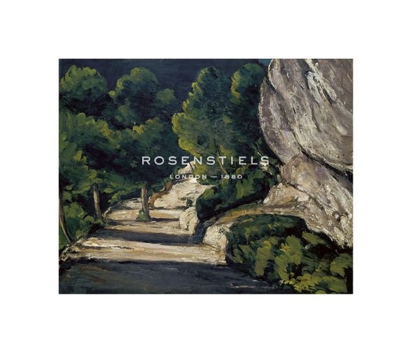 Paul Cezanne Hand Numbered Limited Edition Print on Paper :"Road with Trees in Rocky Mountains, 1870-1871"