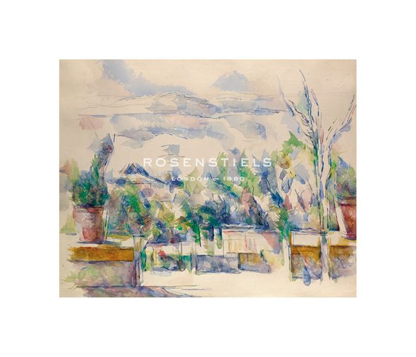 Paul Cezanne Hand Numbered Limited Edition Print on Paper :"Terrace at the Garden at Les Lauves, 1902-1906"