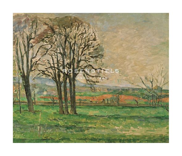 Paul Cezanne Hand Numbered Limited Edition Print on Paper :"The Bare Trees at Jas de Bouffan, 1885-1886"