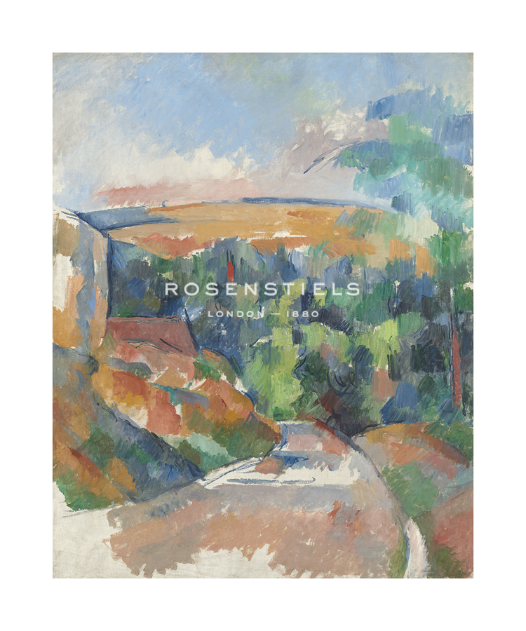 Paul Cezanne Hand Numbered Limited Edition Print on Paper :"The Bend in the Road, 1900-1906"