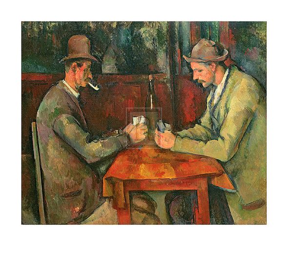 Paul Cezanne Hand Numbered Limited Edition Print on Paper :"The Card Players, 1893-96"